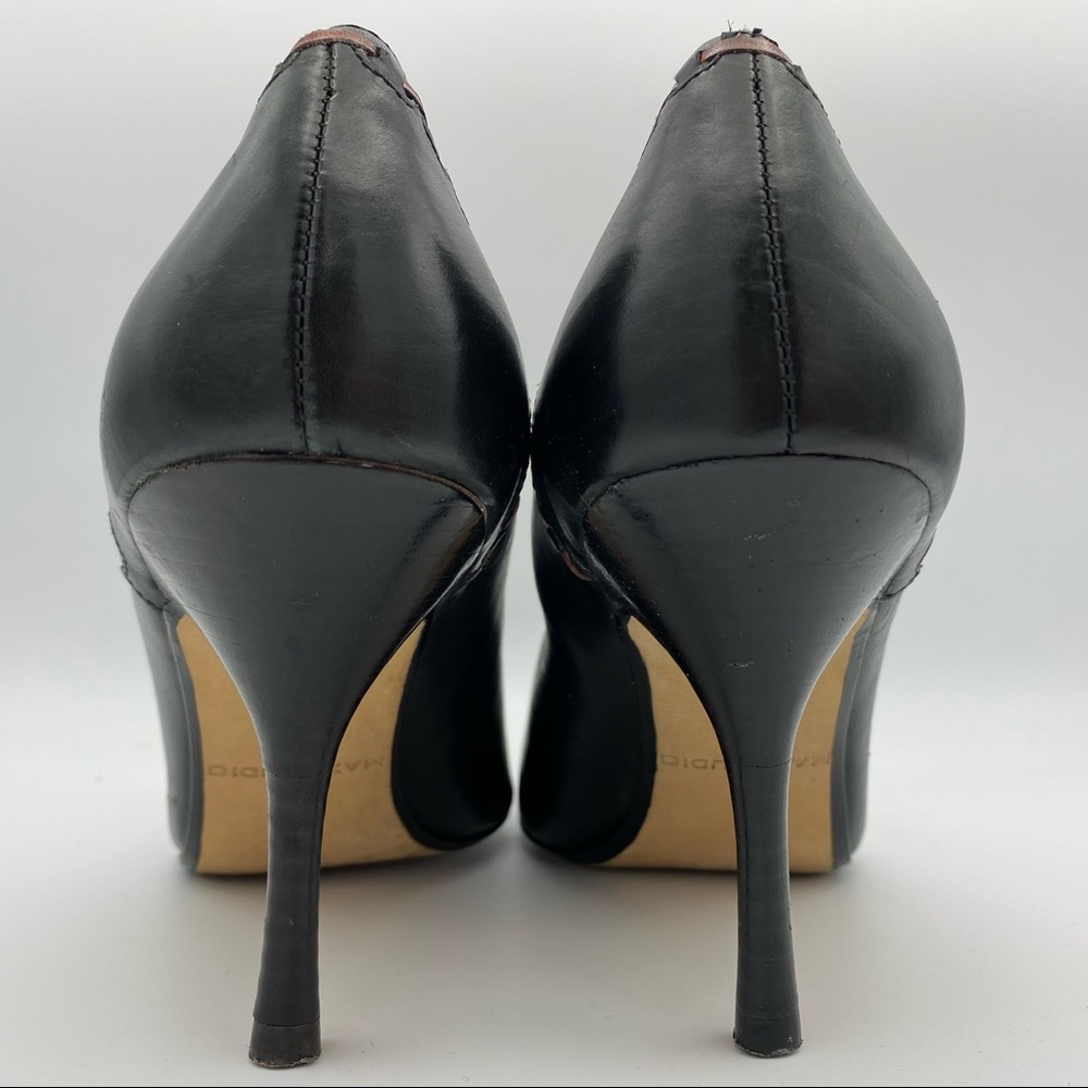 Max Studio Quibble Leather Pointed Toe Pumps - image 7